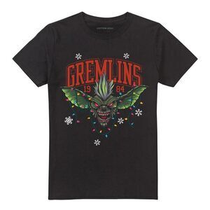 Gremlins Unisex Adult 1984 Lights Christmas T-Shirt / Black